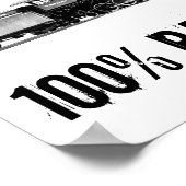 100% Eisenbahn-Buff-Poster Poster (Ecke)