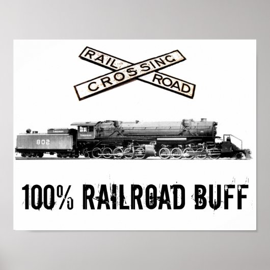 100% Eisenbahn-Buff-Poster Poster (Vorne)