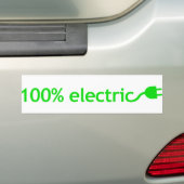 100% Electric Vehicle Bumper Sticker For Your Car Autoaufkleber (Auf Auto)