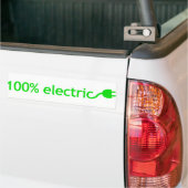 100% Electric Vehicle Bumper Sticker For Your Car Autoaufkleber (Auf Lkw)