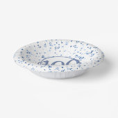 100. Elegantes Centenarian Party Blue/White Pappteller (Gewinkelt)