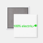 100 % Elektrofahrzeug Magnet (Vorderseite/Rückseite)