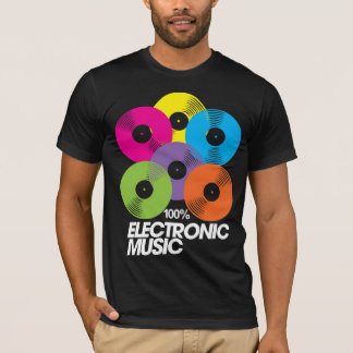100% elektronische Musik (dunkel) T-Shirt