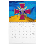 [100] Emblem der ukrainischen Landstreitkräfte Kalender (Feb 2026)