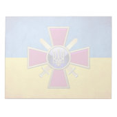 [100] Emblem der ukrainischen Landstreitkräfte Notizblock (Vorderseite)