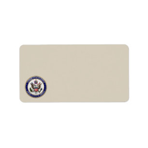 [100] Emblem des U.S. Defense Attaché System (DAS) Adressaufkleber