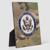 [100] Emblem des U.S. Defense Attaché System (DAS) Fotoplatte (Seite)