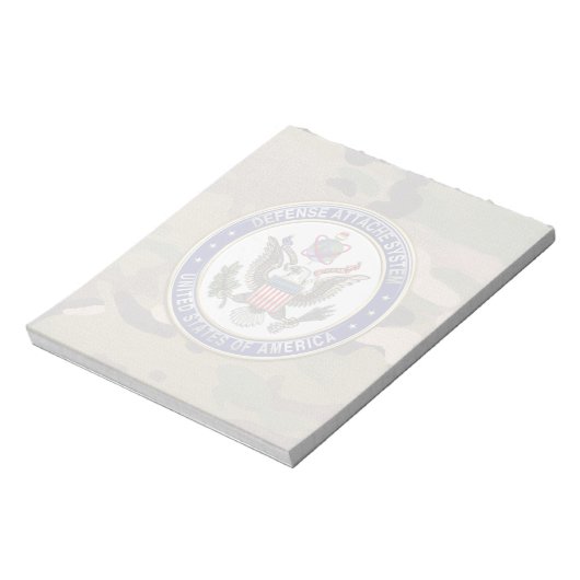 [100] Emblem des U.S. Defense Attaché System (DAS) Notizblock (Rotiert)
