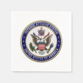 [100] Emblem des U.S. Defense Attaché System (DAS) Serviette (Vorderseite)