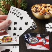 [100] Emblem des U.S. Defense Attaché System (DAS) Spielkarten (In Situ)
