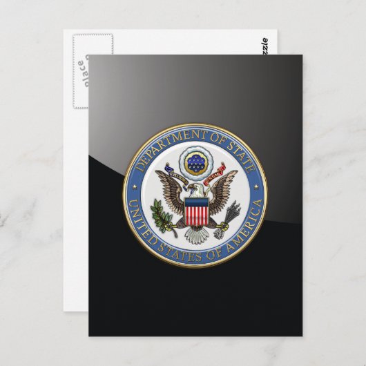 [100] Emblem des U.S. Department of Staat (DoS) [3 Postkarte (Vorne/Hinten)