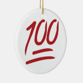 100 - Emoji Keramik Ornament (Rechts)