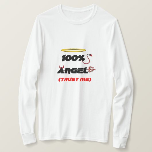 100% Engel (Vertrau mir) T-Shirt (Design vorne)