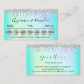 100 Erinnerung Diamant Friseur Nägel Visitenkarte (Vorne/Hinten)