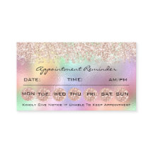 100 Erinnerung Karten für die Ernennung Makeup Hol