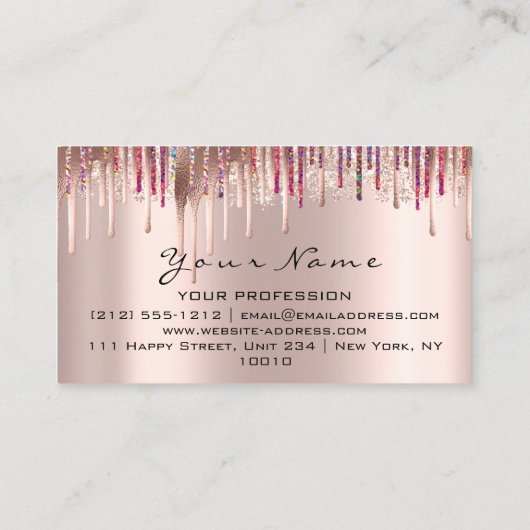 100 Erinnerung Karten für Termine Makeup Lash Trop (Rückseite)