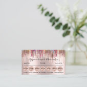 100 Erinnerung Karten für Termine Makeup Lash Trop (Stehend Vorderseite)