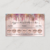 100 Erinnerung Karten für Termine Makeup Lash Trop (Vorderseite)