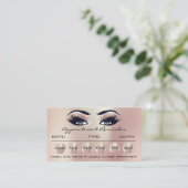 100 Erinnerung Karten für Terminierung Makeup Lash (Stehend Vorderseite)