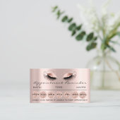 100 Erinnerung Karten für Terminierung Makeup Lash (Stehend Vorderseite)