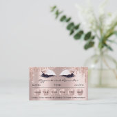 100 Erinnerung Karten für Terminierung Makeup Lash (Stehend Vorderseite)