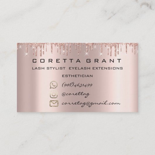 100 Erinnerung Karten für Terminierung Makeup Lash (Rückseite)