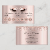 100 Erinnerung Karten für Terminierung Makeup Lash (Vorne/Hinten)