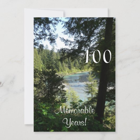 100 Erinnerungsjahre/Geburtstagsfeier-Lakeview Einladung (Vorderseite)