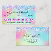 100 Ernennung Erinnerung Diamond Holograph Visitenkarte (Vorne/Hinten)