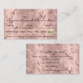 100 Ernennung Erinnerung Floral Makeup Eyelash Lux Visitenkarte (Vorne/Hinten)
