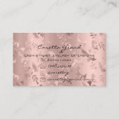 100 Ernennung Erinnerung Floral Makeup Eyelash Lux Visitenkarte (Rückseite)