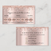 100 Ernennung Erinnerung Social Makeup Lash Nails Visitenkarte (Vorne/Hinten)