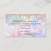 100 Ernennung Erinnerung Social Makeup Lash Wax Visitenkarte (Rückseite)