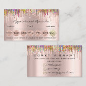 100 Ernennung Erinnerung Social Media Holograph Visitenkarte (Vorne/Hinten)