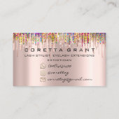 100 Ernennung Erinnerung Social Media Holograph Visitenkarte (Rückseite)