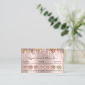 100 Ernennung Erinnerung Social Media Holograph Visitenkarte (Stehend Vorderseite)