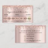 100 Ernennung Erinnerung Soziale Makeup Lashhaare Visitenkarte (Vorne/Hinten)