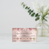 100 Ernennung Erinnerung Sozialer Makeup-Holograph Visitenkarte (Stehend Vorderseite)