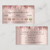 100 Ernennung Erinnerung Sozialer Makeup-Holograph Visitenkarte (Vorne/Hinten)