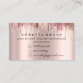 100 Ernennung Erinnerung Sozialer Makeup-Holograph Visitenkarte (Rückseite)