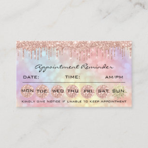 100 Ernennung Erinnerung Soziales Makeup Lash Hair Visitenkarte