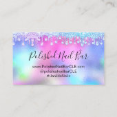 100 Ernennung Erinnerung Tropfen Pink Blue Diamond Visitenkarte (Rückseite)