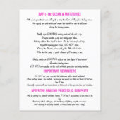 100 Eyebrow Microbalding Aftercare Instruction But Flyer (Hinten)