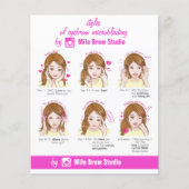 100 Eyebrow Microbalding Aftercare Instruction But Flyer (Vorne)