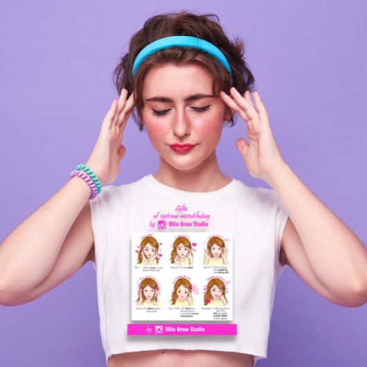 100 Eyebrow Microbalding Aftercare Instruction But Visitenkarte