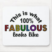 100 % FABULOUS-Mousepad Mousepad (Vorne)