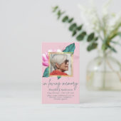 100-fach Hübsche FOTO-Gedenkkarte Visitenkarte (Stehend Vorderseite)