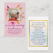 100-fach Hübsche FOTO-Gedenkkarte Visitenkarte (Vorne/Hinten)