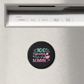 100 fantastische Schultage | Funny Flaming Magnet (In Situ (Geschirrspüler))