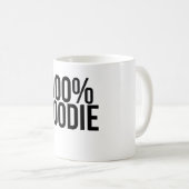 100 % Feinschmecker Kaffeetasse (VorderseiteRechts)